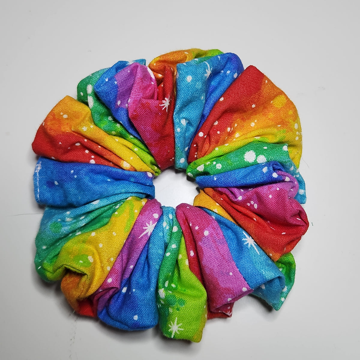 Large Scrunchie- Rainbow