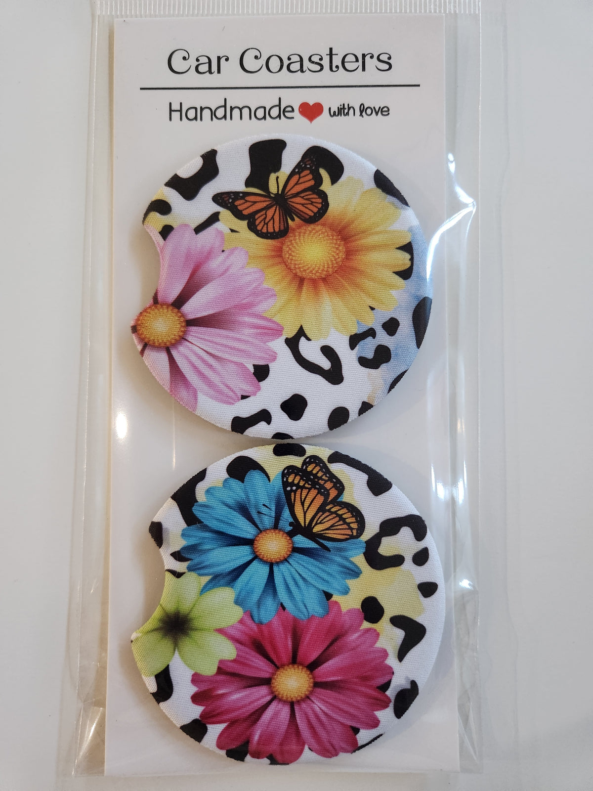 Bright Butterfly Car Coaster Sets