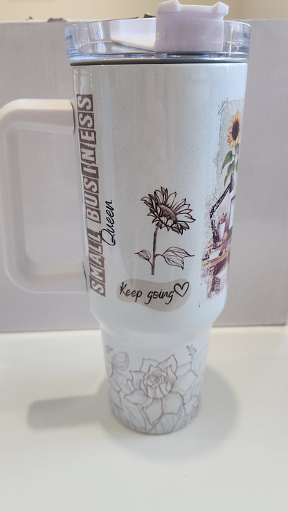 40oz/1.2L Small Business Shimmery Tumbler