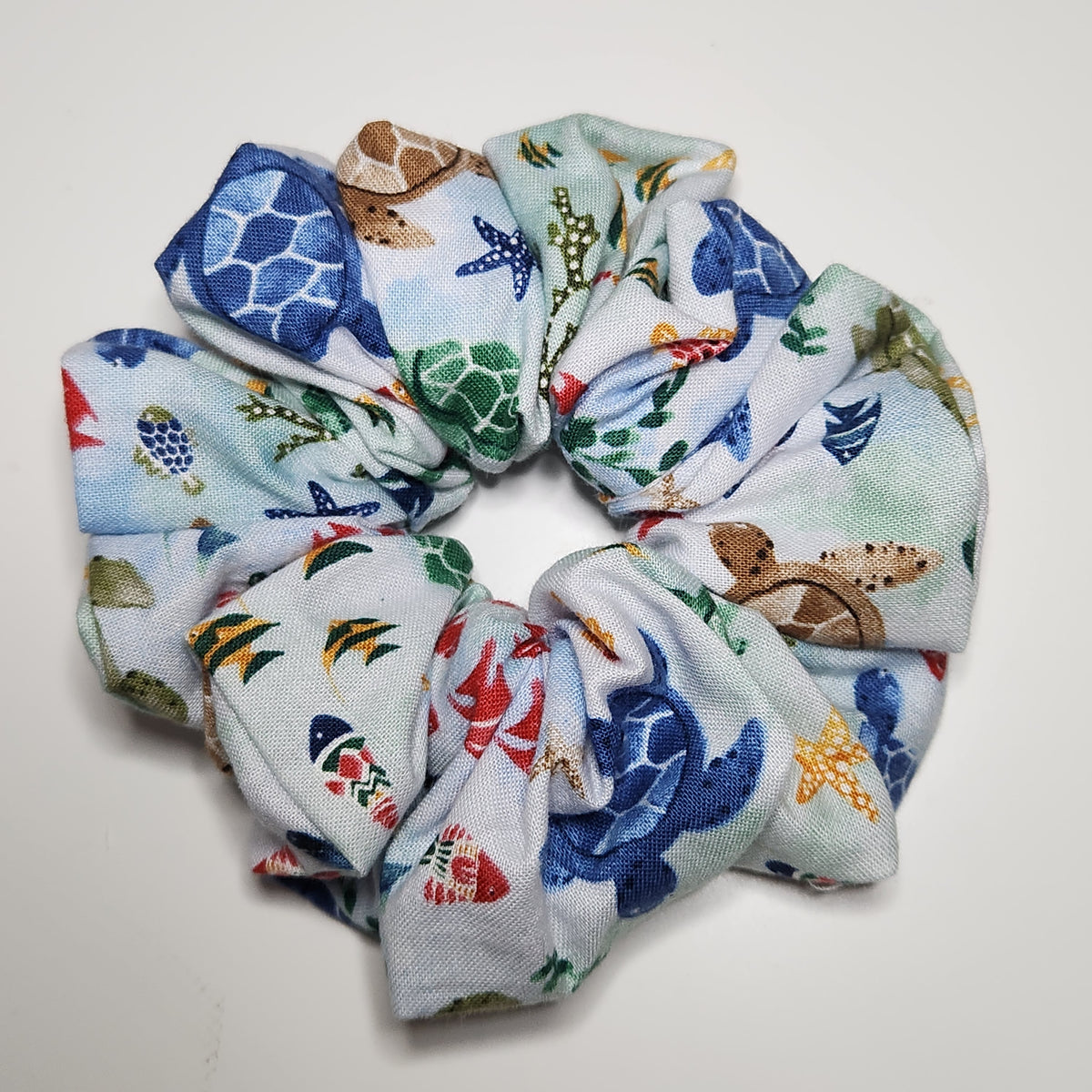 Large Scrunchie- Sea Turtles