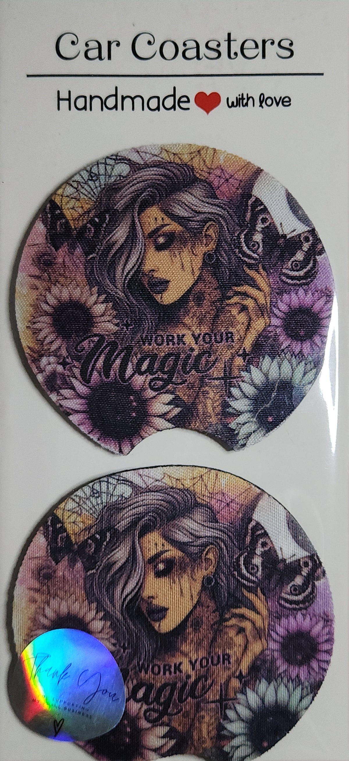 Magic Flower Car Coaster Sets