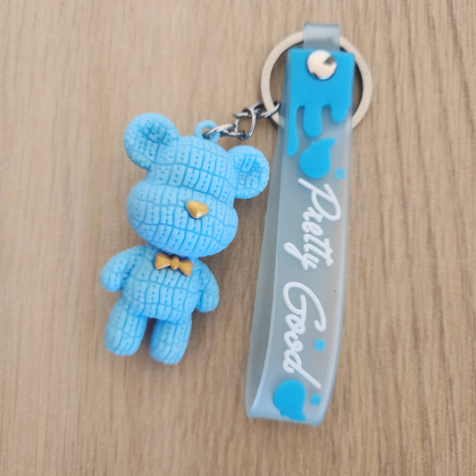 Teddy Keychain- Blue