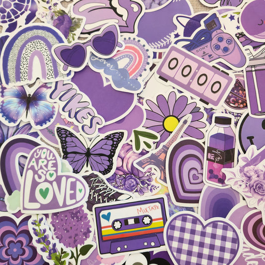 Purple Stickers- 10 per pack