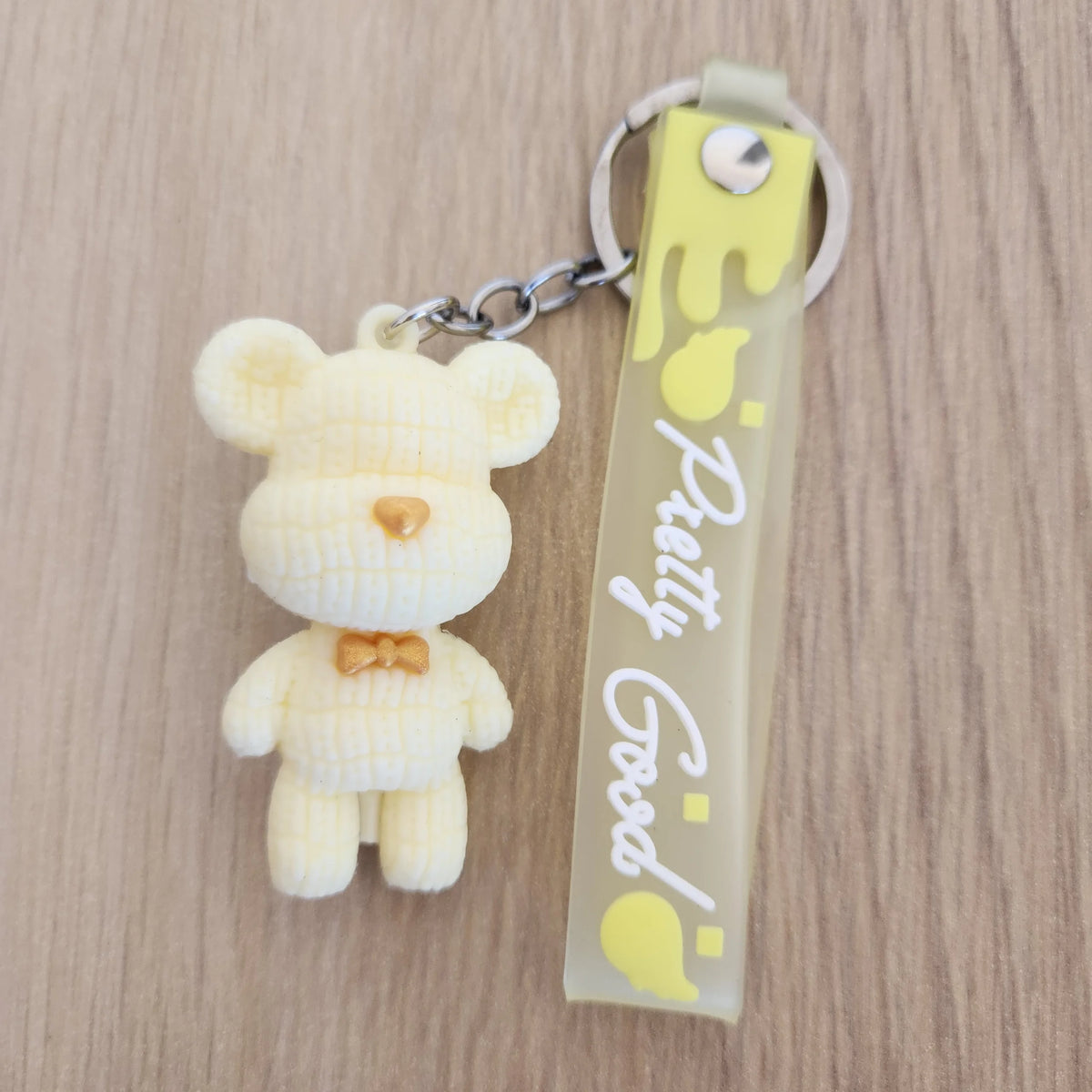 Teddy Keychain- Lemon